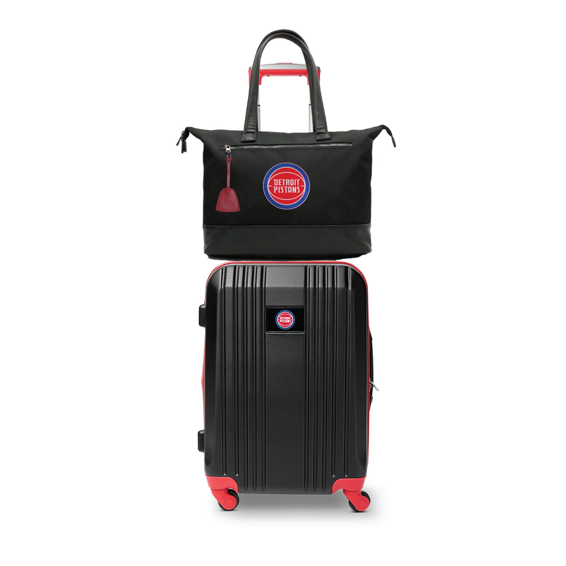 Detroit Pistons Premium Laptop Tote Bag and Luggage Set