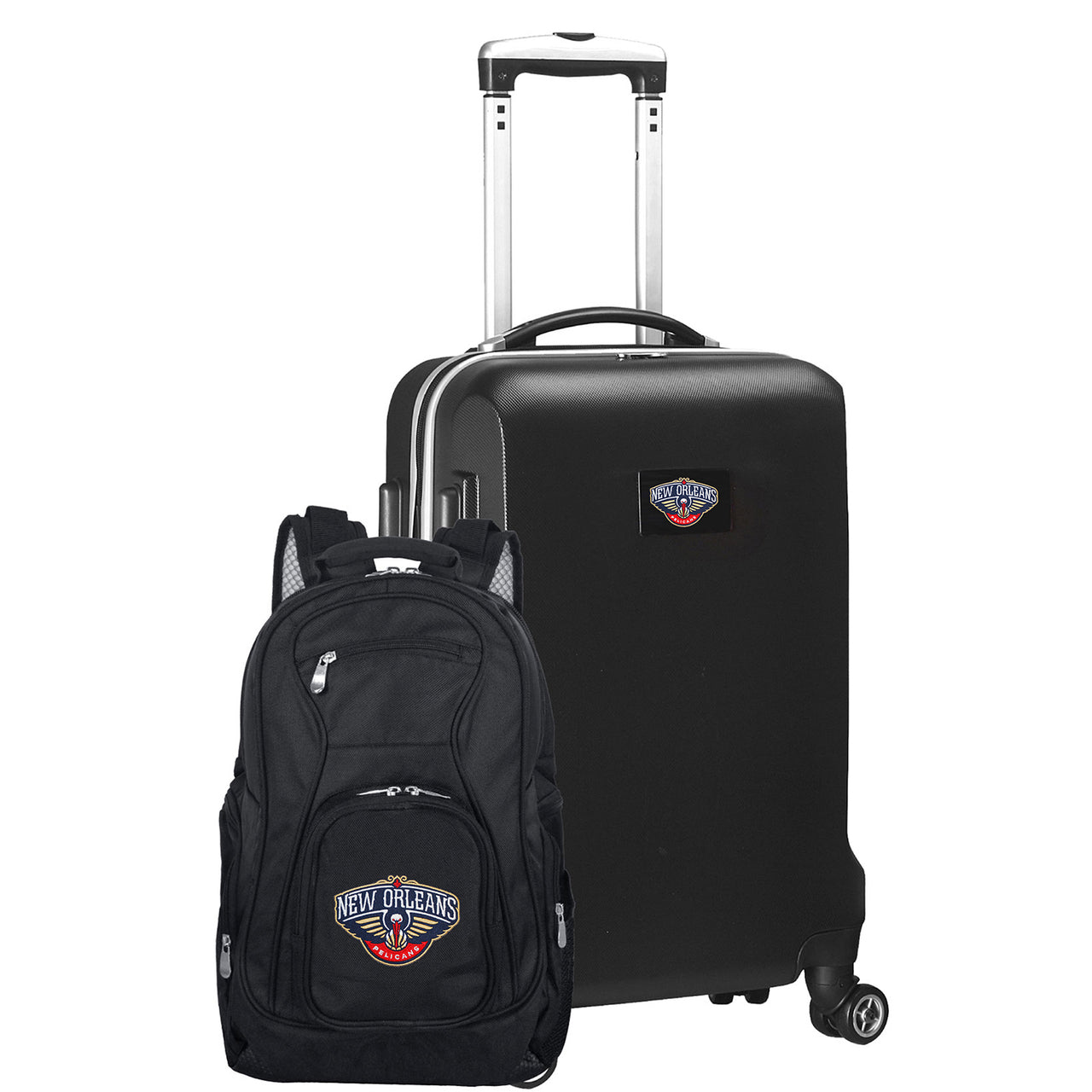New Orleans Pelicans Deluxe 2-Piece Backpack and Carry-on Set in Black