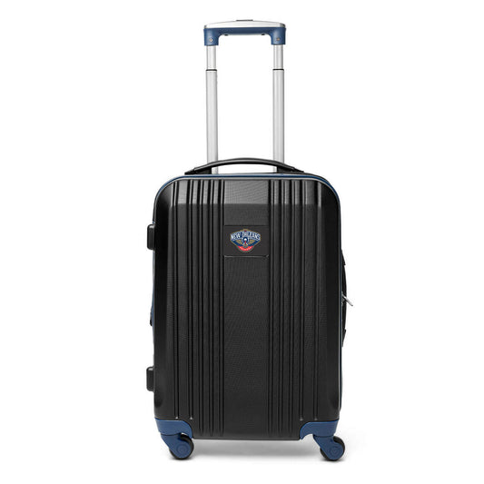 Pelicans Carry On Spinner Luggage | New Orleans Pelicans Hardcase Two-Tone Luggage Carry-on Spinner in Navy