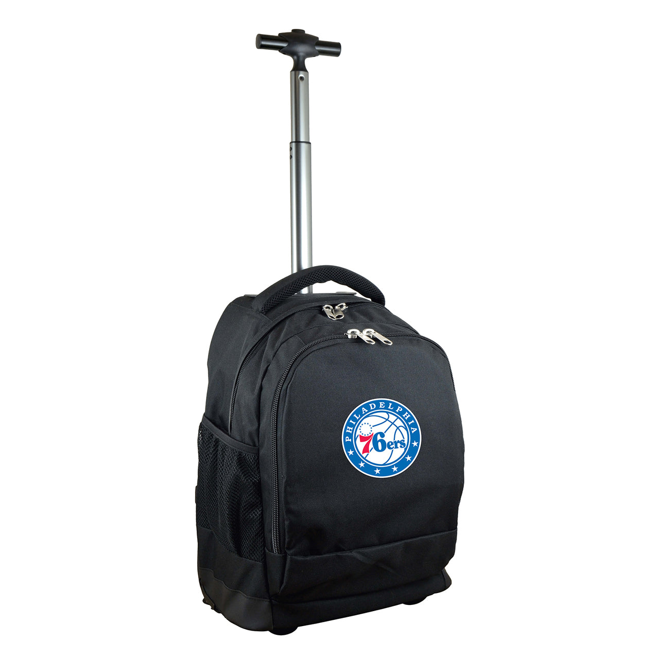 Philadelphia 76ers Premium Wheeled Backpack in Black