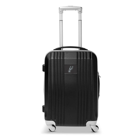 Spurs Carry On Spinner Luggage | San Antonio Spurs Hardcase Two-Tone Luggage Carry-on Spinner in Gray