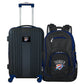 OKC Thunder 2 Piece Premium Colored Trim Backpack and Luggage Set