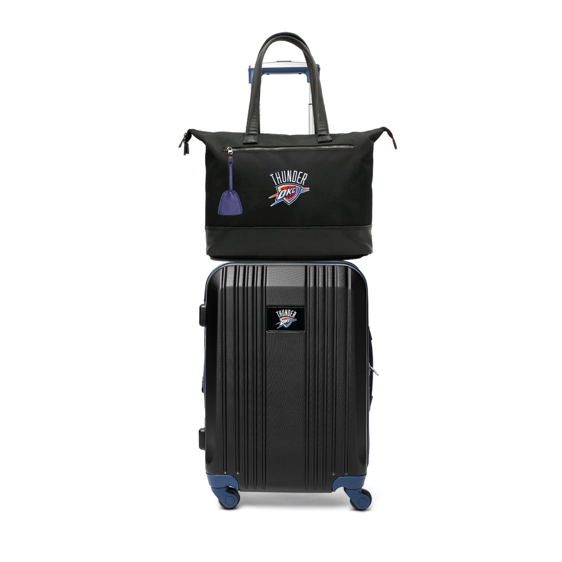 Oklahoma City Thunder Premium Laptop Tote Bag and Luggage Set