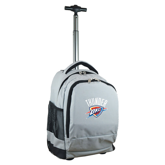 Oklahoma City Thunder Premium Wheeled Backpack in Grey