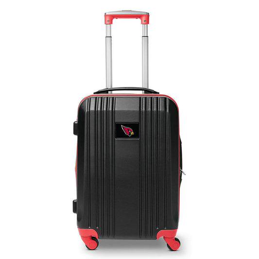 Cardinals Carry On Spinner Luggage | Arizona Cardinals Hardcase Two-Tone Luggage Carry-on Spinner in Black