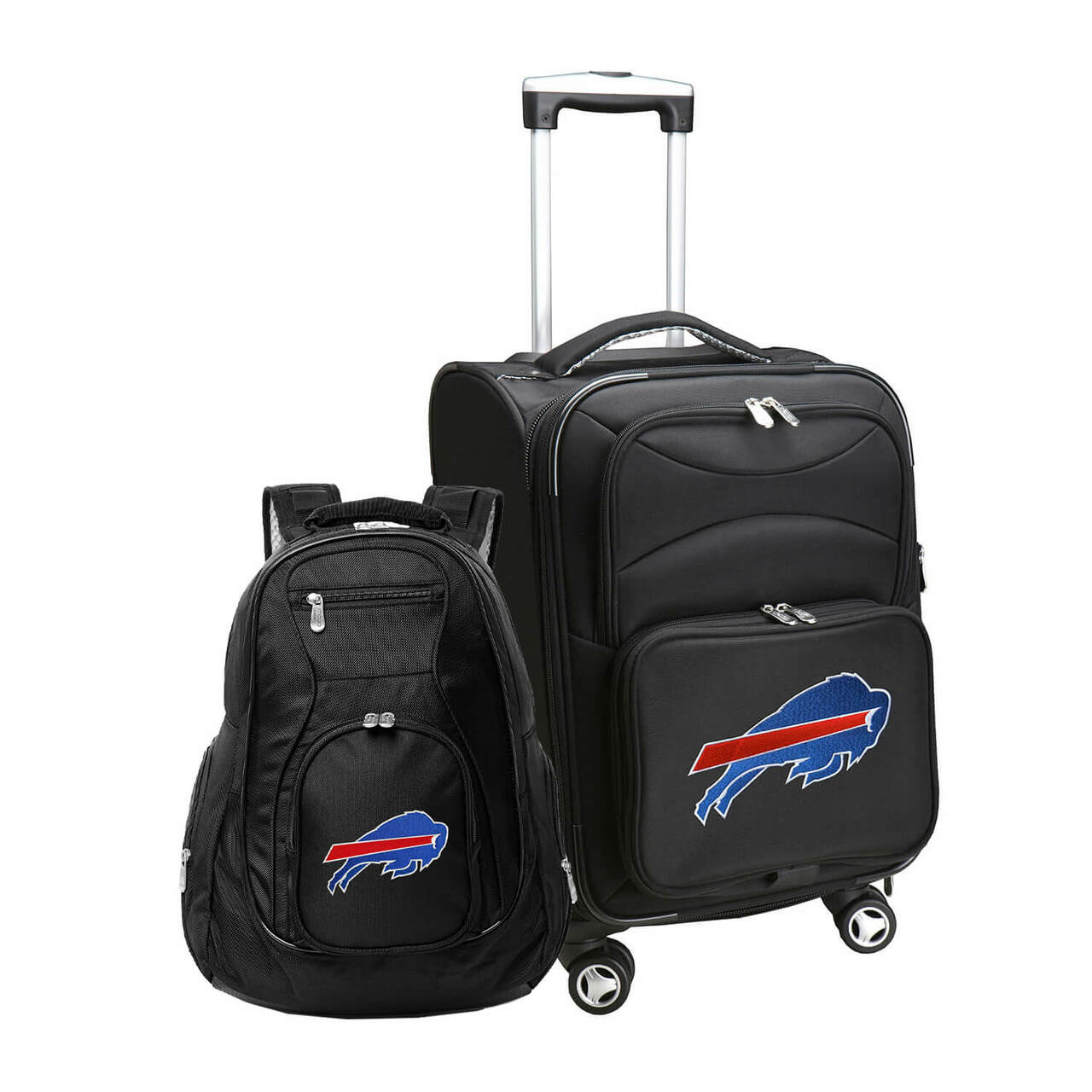 Buffalo Bills Spinner Carry-On Luggage and Backpack Set