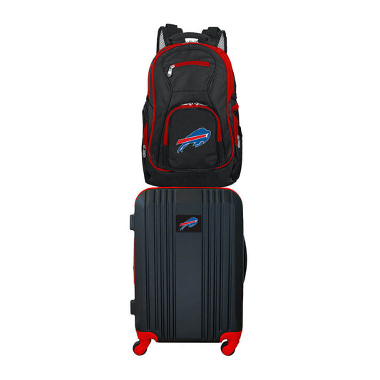 Buffalo Bills 2 Piece Premium Colored Trim Backpack and Luggage Set
