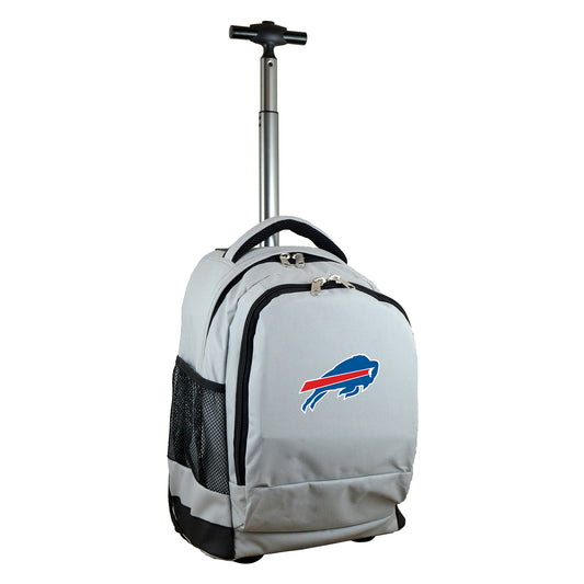 Buffalo Bills Premium Wheeled Backpack in Grey