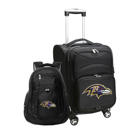 Baltimore Ravens Spinner Carry-On Luggage and Backpack Set