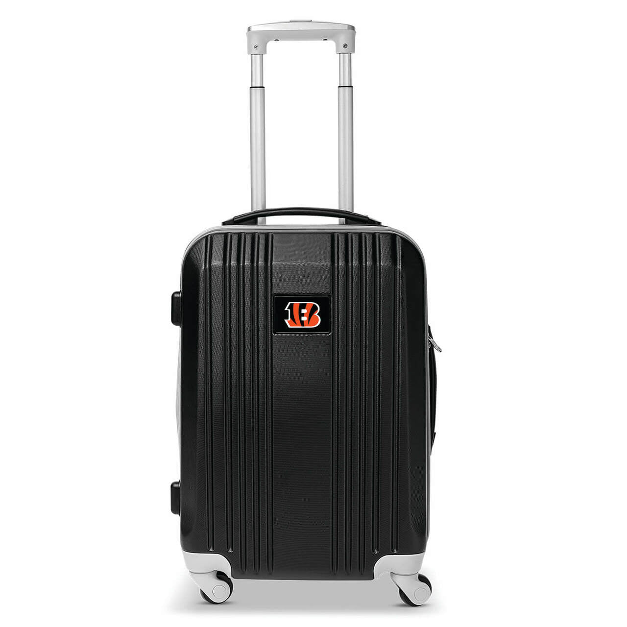 Bengals Carry On Spinner Luggage | Cincinnati Bengals Hardcase Two-Tone Luggage Carry-on Spinner in Black