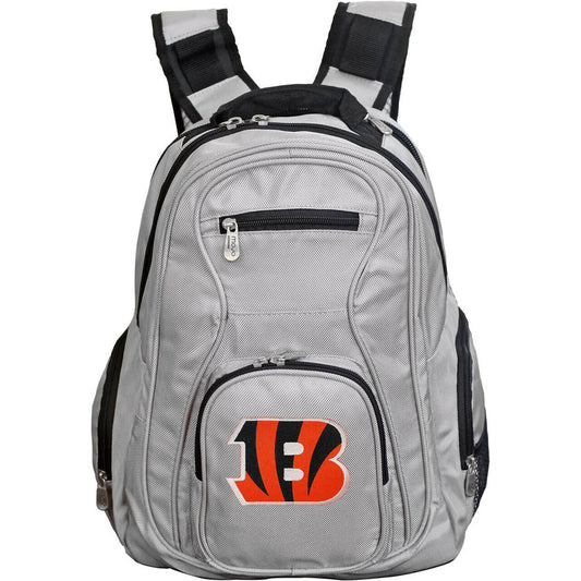 Bengals Backpack | Cincinnati Bengals Laptop Backpack- Gray