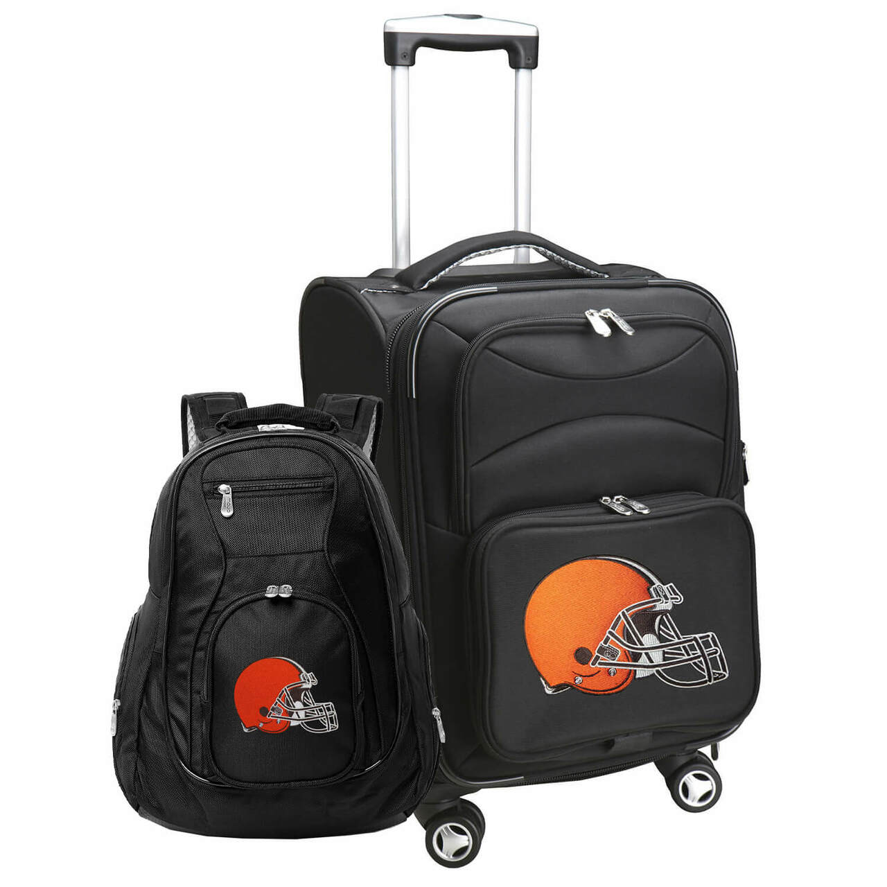 Cleveland Browns Spinner Carry-On Luggage and Backpack Set