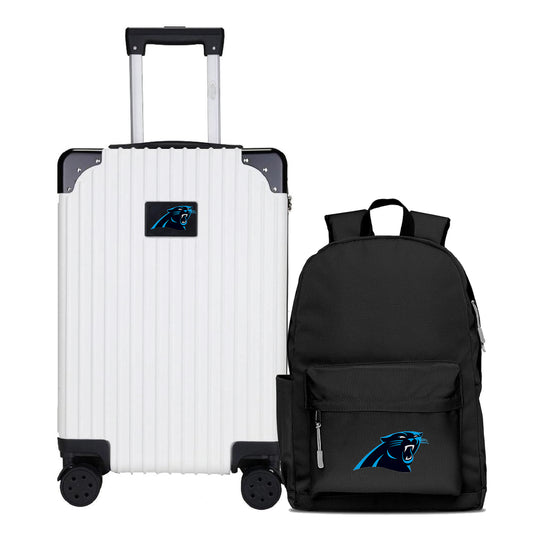 Carolina Panthers Carry-On Hardcase Spinner Luggage and Backpack Set