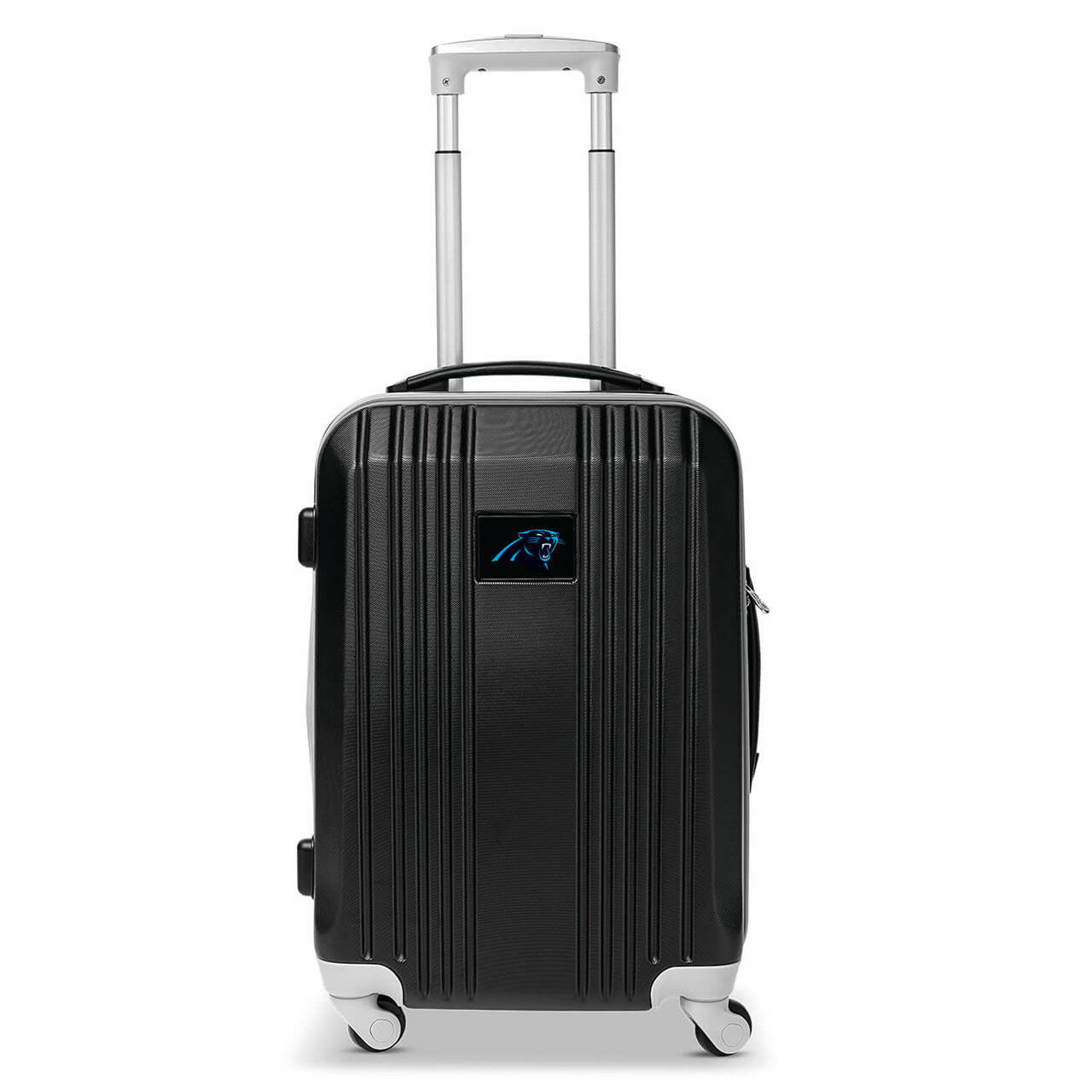 Panthers Carry On Spinner Luggage | Carolina Panthers Hardcase Two-Tone Luggage Carry-on Spinner in Black
