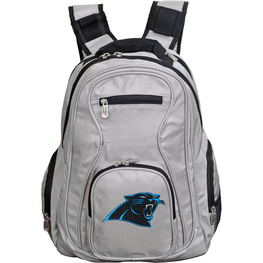 Panthers Backpack | Carolina Panthers Laptop Backpack- Gray