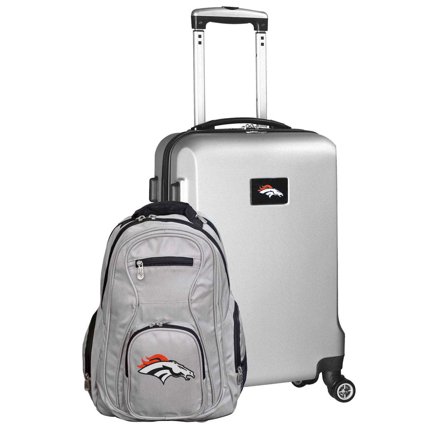 Denver Broncos Deluxe 2-Piece Backpack and Carry on Set