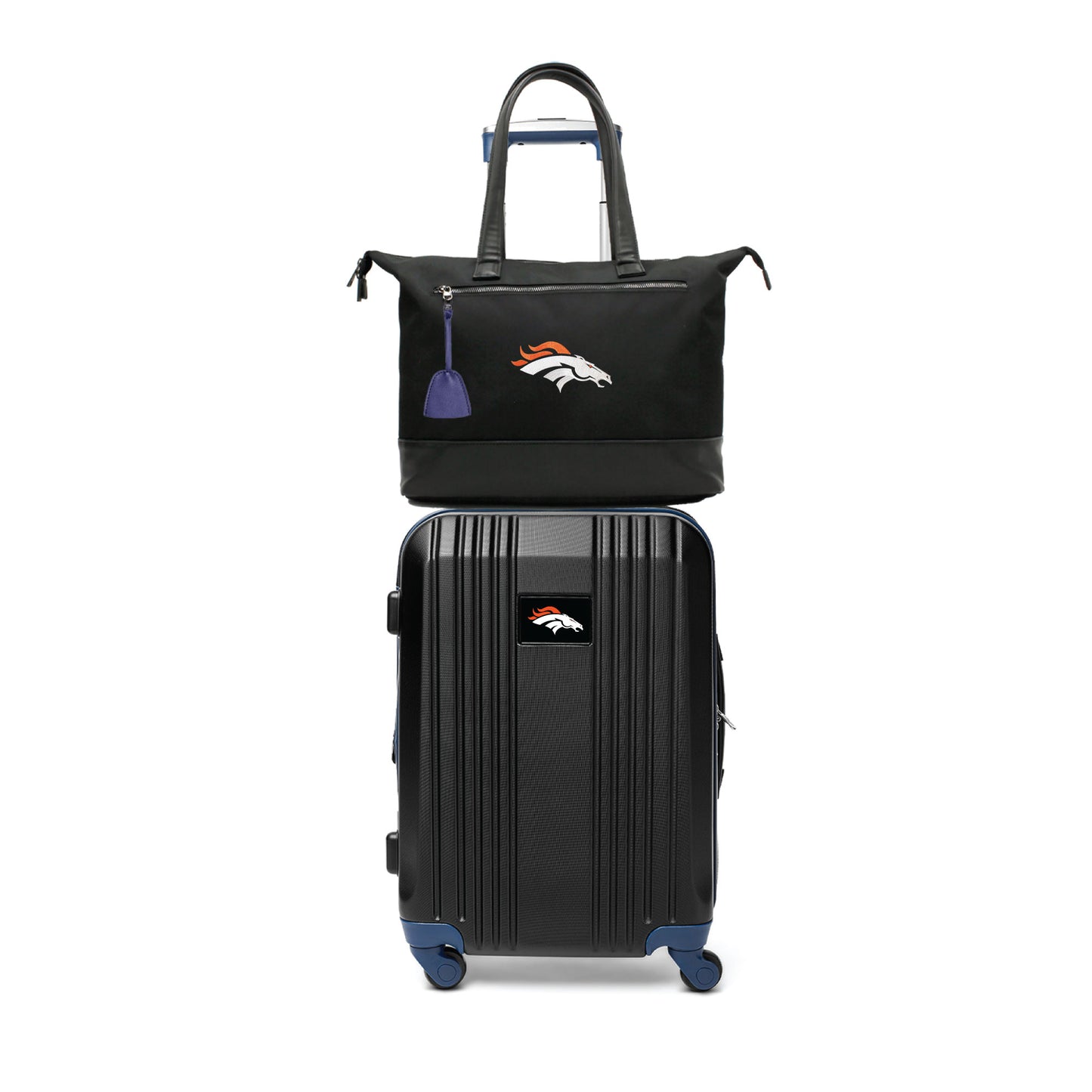 Denver Broncos Premium Laptop Tote Bag and Luggage Set