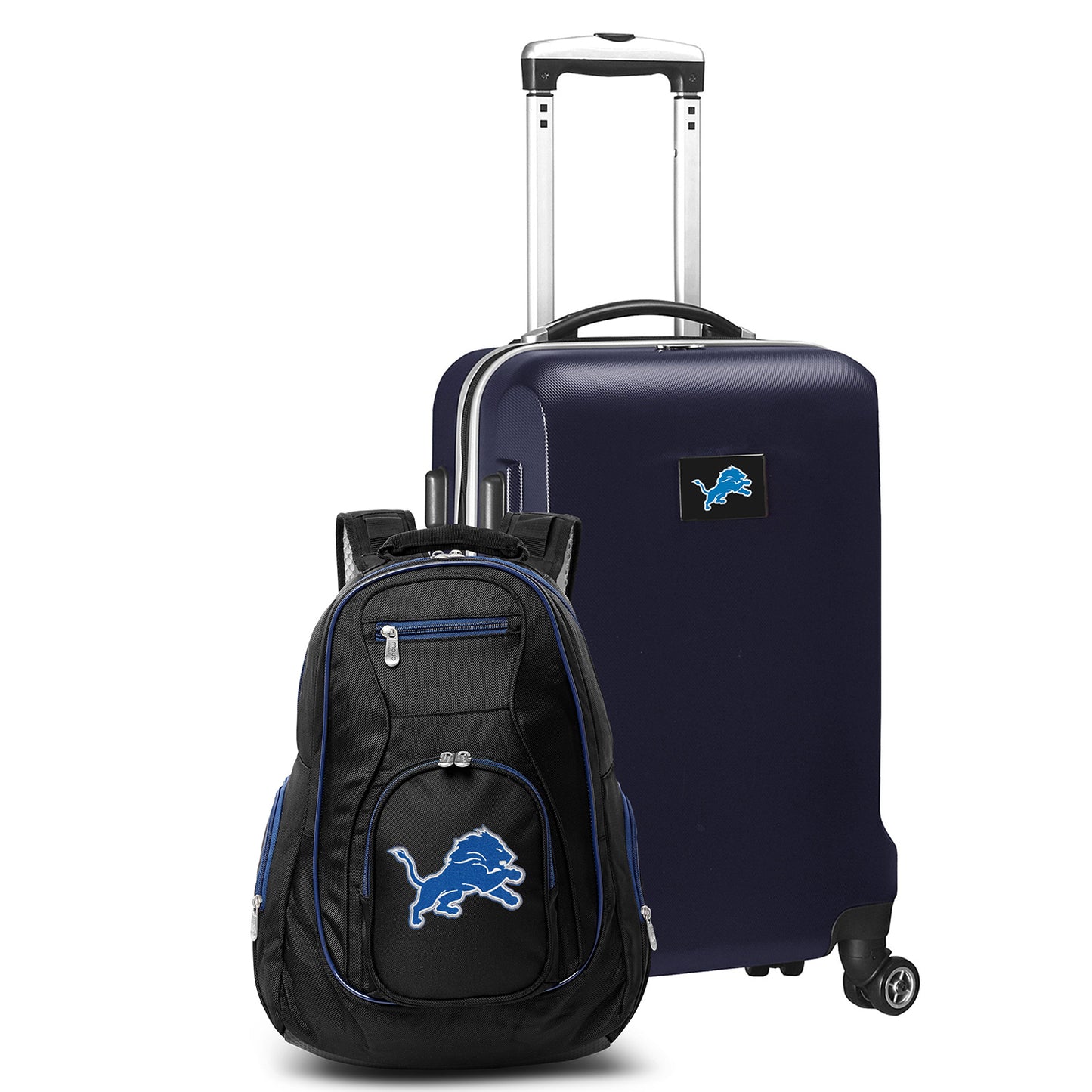 Detroit Lions Deluxe 2-Piece Backpack and Carry on Set