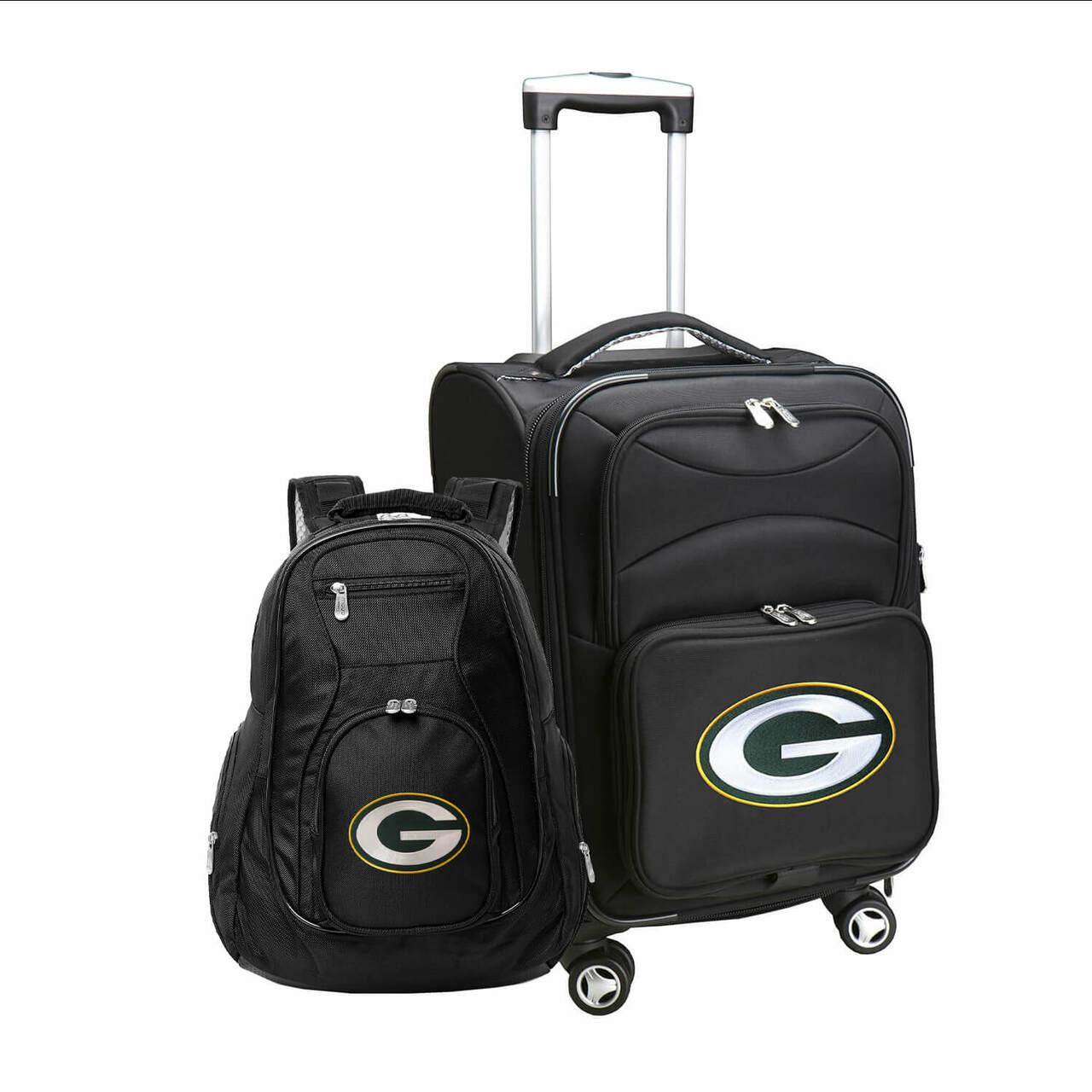 Green Bay Packers Spinner Carry-On Luggage and Backpack Set