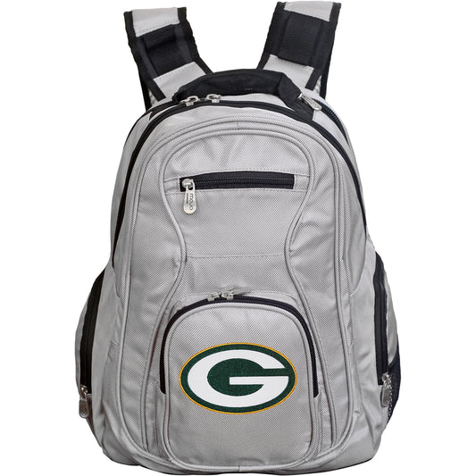 Packers Backpack | Green Bay Packers Laptop Backpack- Gray
