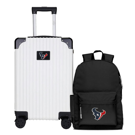 Houston Texans Carry-On Hardcase Spinner Luggage and Backpack Set