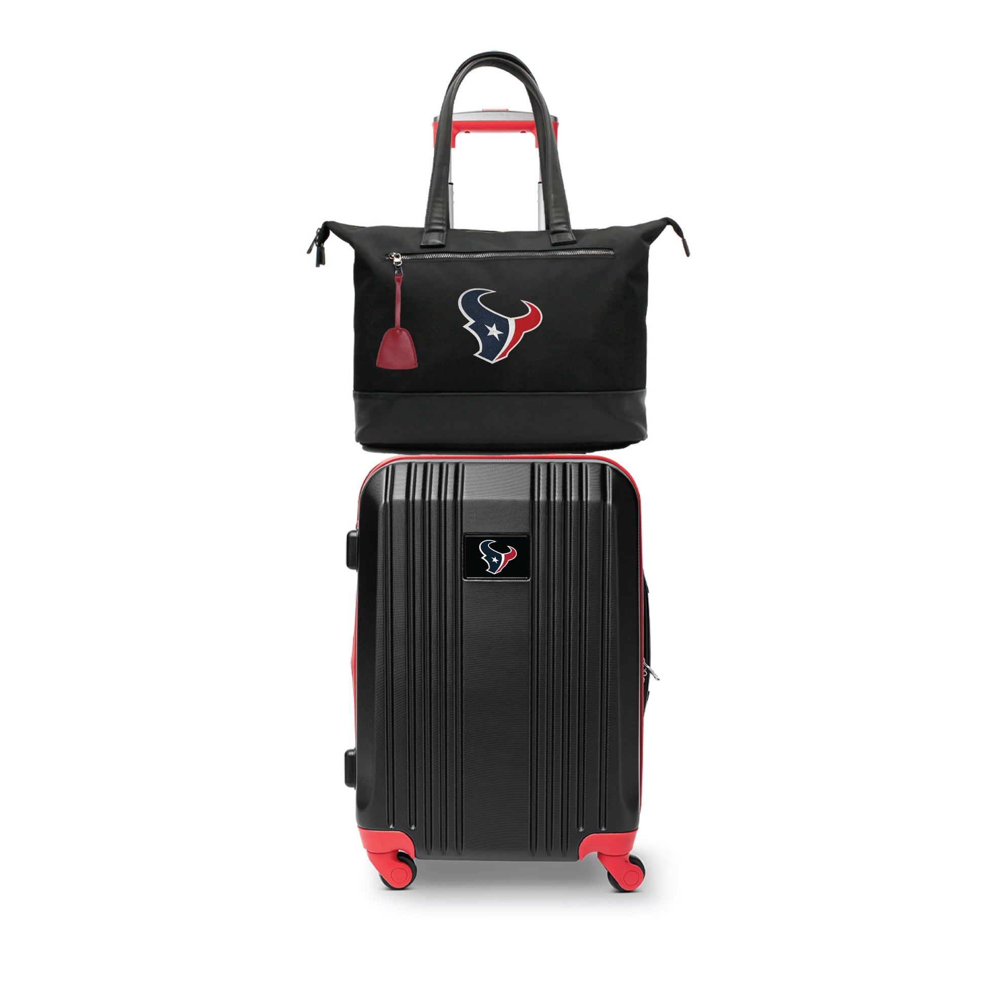 Houston Texans Premium Laptop Tote Bag and Luggage Set