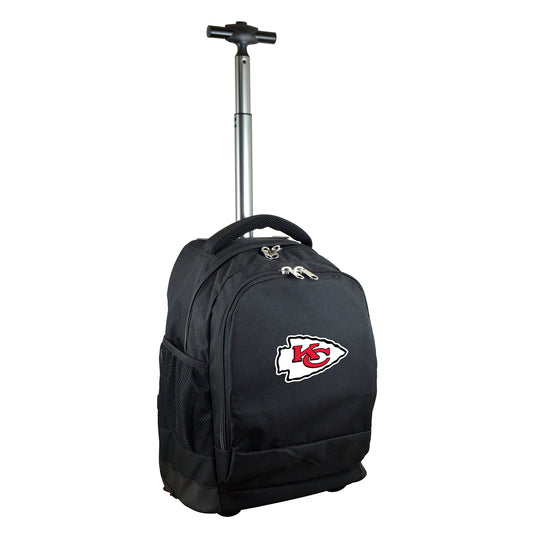 Kansas City Chiefs Premium Wheeled Backpack in Black