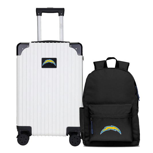 Los Angeles Chargers Carry-On Hardcase Spinner Luggage and Backpack Set