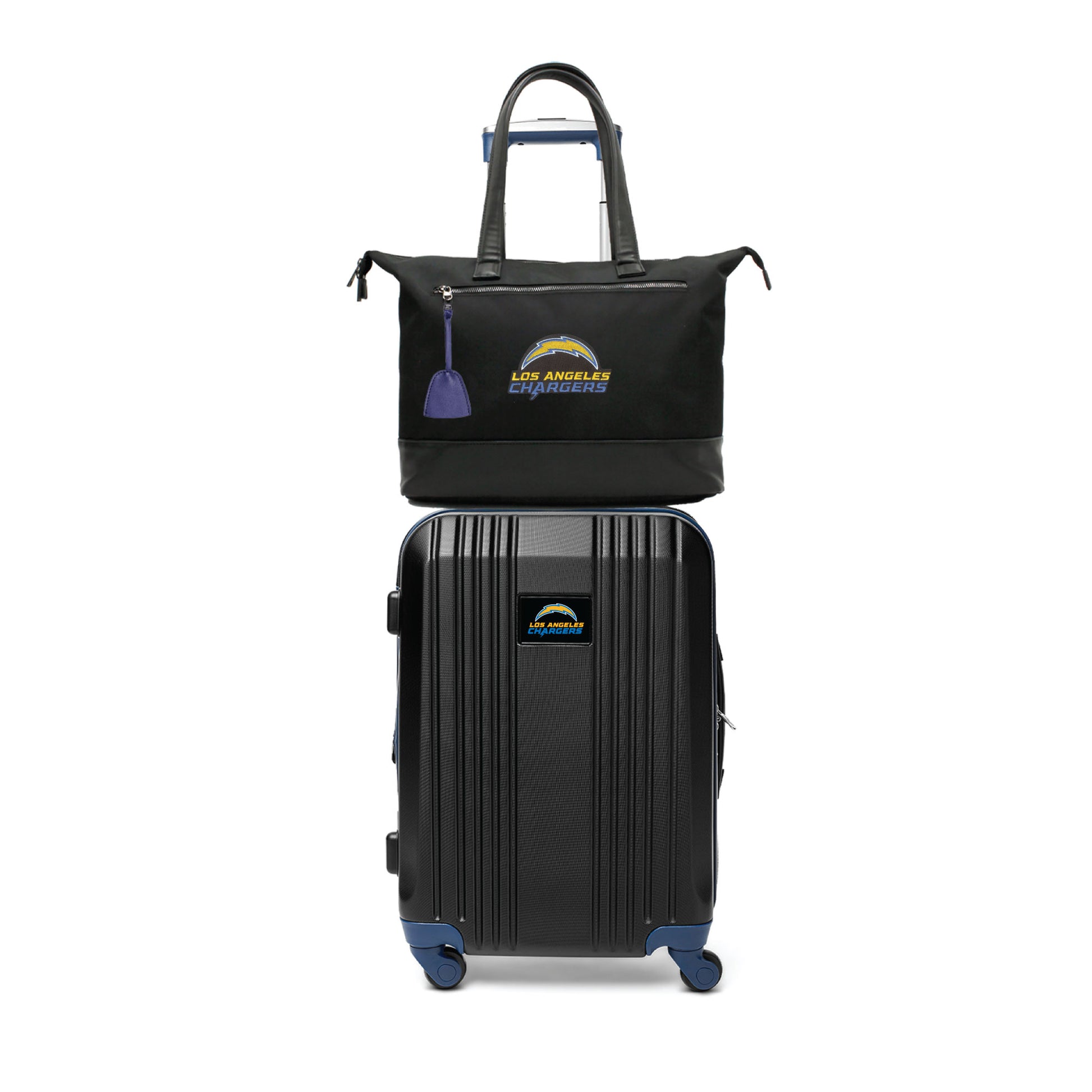 Los Angeles Chargers Premium Laptop Tote Bag and Luggage Set
