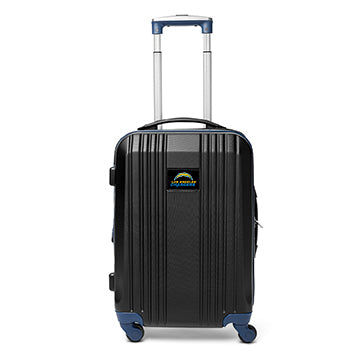 Chargers Carry On Spinner Luggage | Los Angeles Chargers Hardcase Two-Tone Luggage Carry-on Spinner in Navy