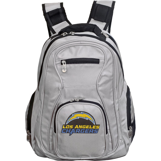 Chargers Backpack | Los Angeles Chargers Laptop Backpack- Gray