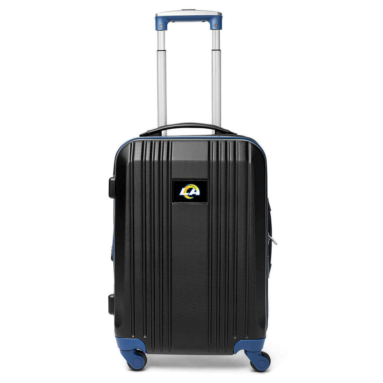 Rams Carry On Spinner Luggage | Los Angeles Rams Hardcase Two-Tone Luggage Carry-on Spinner in Navy