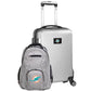 Miami Dolphins Deluxe 2-Piece Backpack and Carry on Set