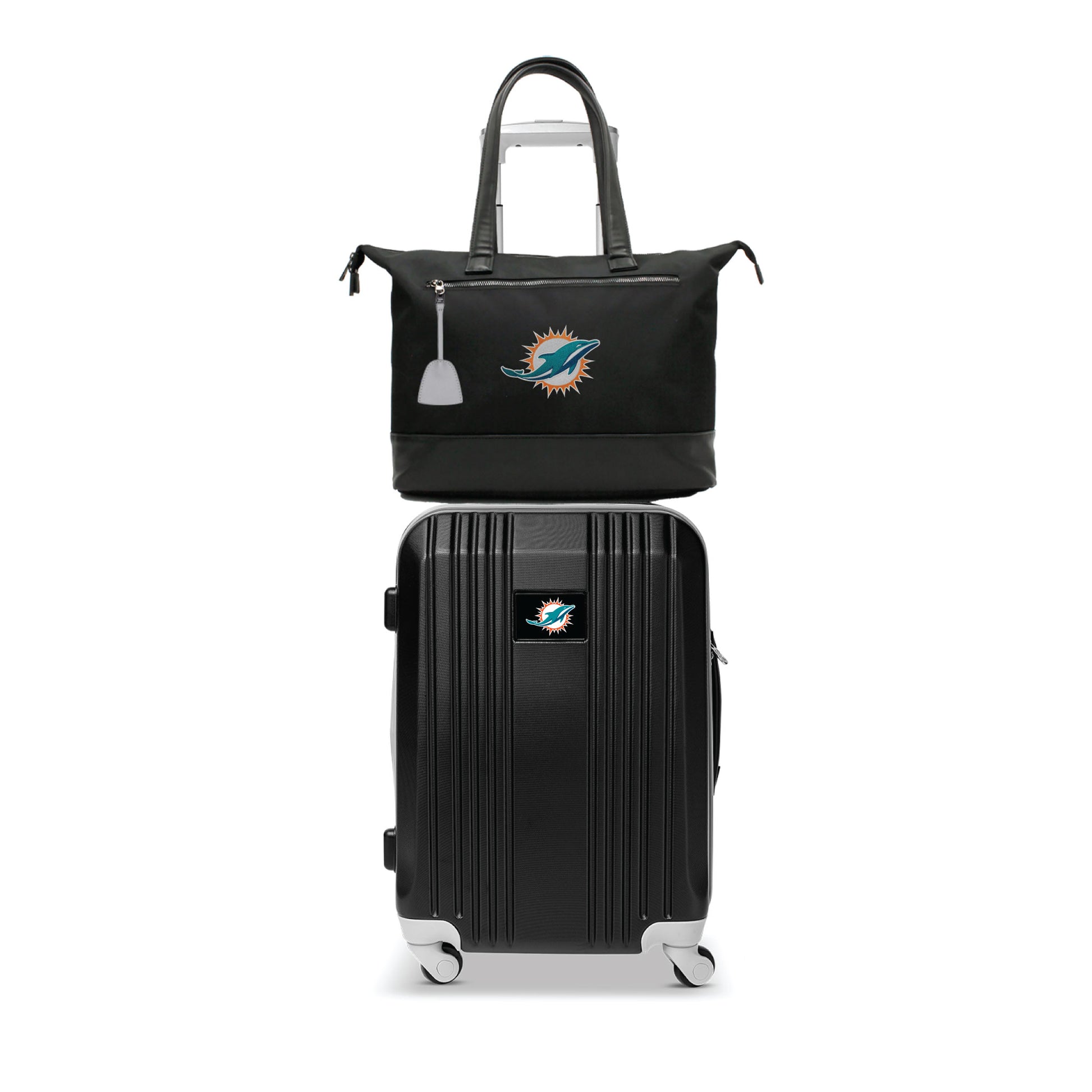 Miami Dolphins Premium Laptop Tote Bag and Luggage Set