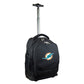 Miami Dolphins Premium Wheeled Backpack in Black