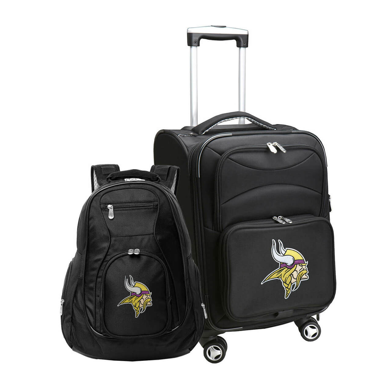 Minnesota Vikings Spinner Carry-On Luggage and Backpack Set