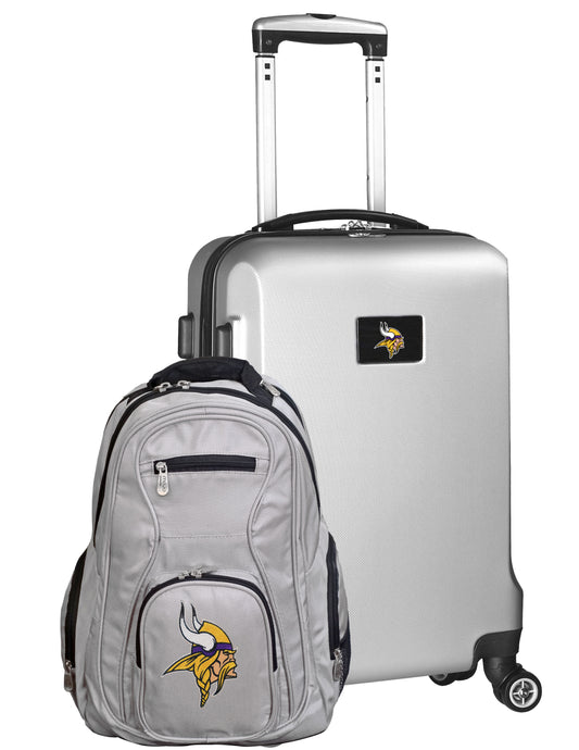 Minnesota Vikings Deluxe 2-Piece Backpack and Carry on Set