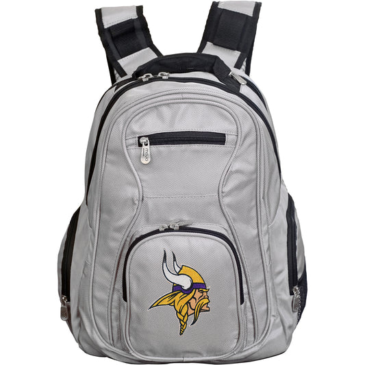 Minnesota Vikings Backpack | Minnesota Vikings Laptop Backpack- Gray