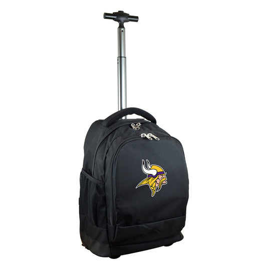 Minnesota Vikings Premium Wheeled Backpack in Black