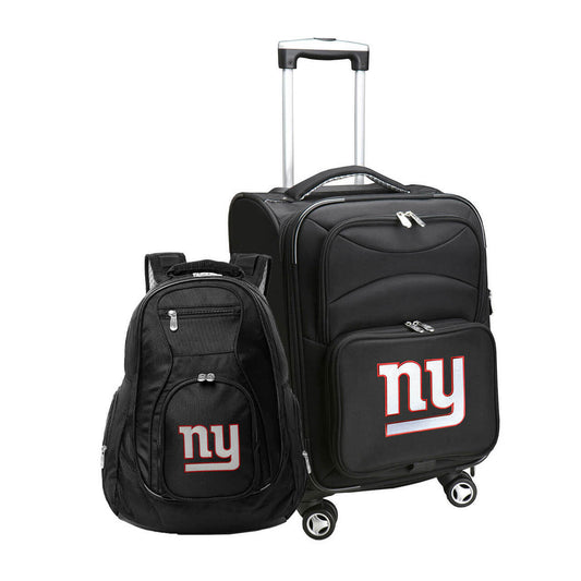 New York Giants Spinner Carry-On Luggage and Backpack Set