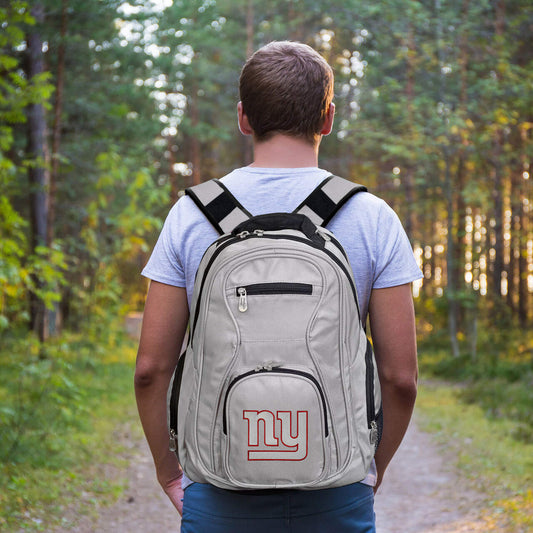 NY Giants Backpack | New York Giants Laptop Backpack- Gray