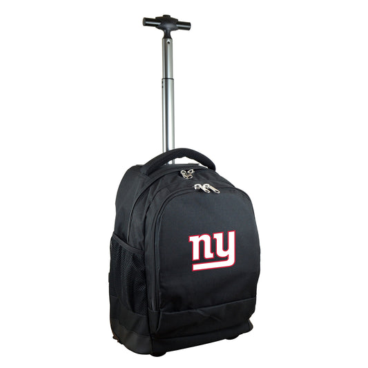 New York Giants Premium Wheeled Backpack in Black