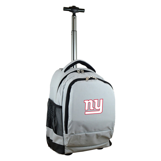 New York Giants Premium Wheeled Backpack in Grey