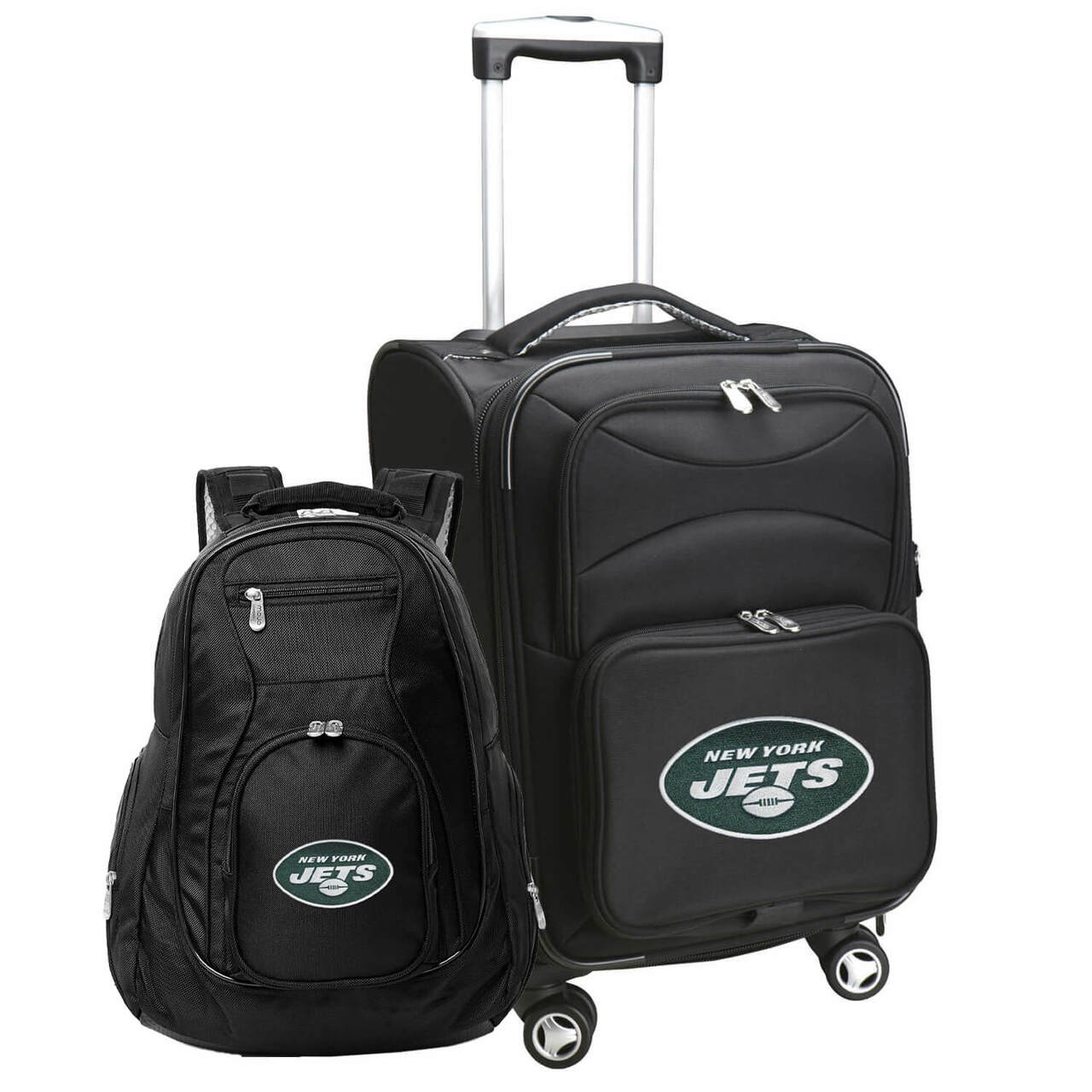 New York Jets Spinner Carry-On Luggage and Backpack Set