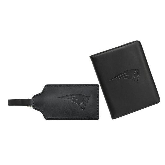 Patriots Leather Bag Tag Set