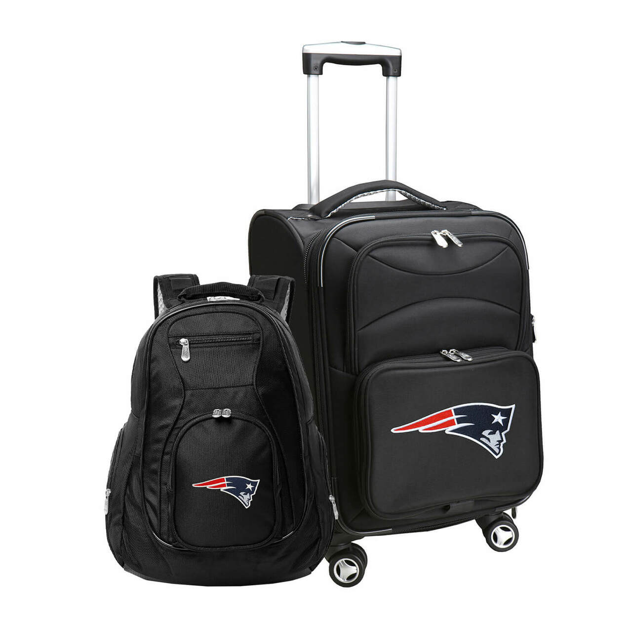 New England Patriots Spinner Carry-On Luggage and Backpack Set