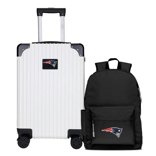 New England Patriots Carry-On Hardcase Spinner Luggage and Backpack Set