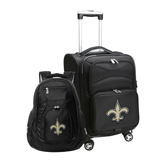 New Orleans Saints Spinner Carry-On Luggage and Backpack Set