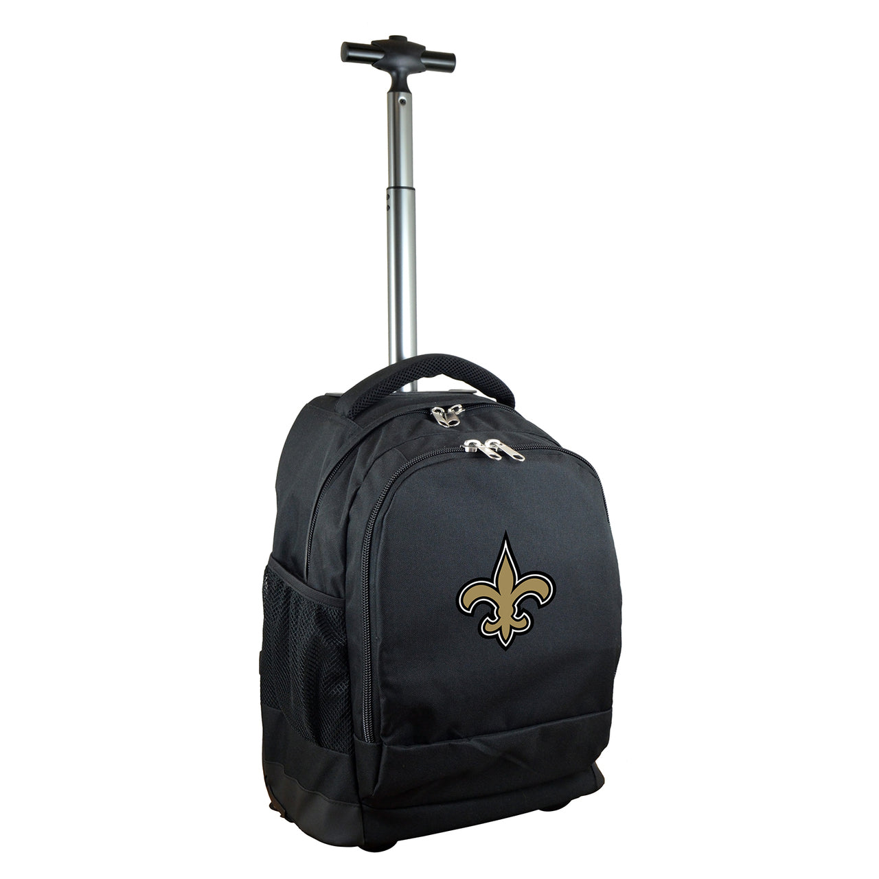 New Orleans Saints Premium Wheeled Backpack in Black