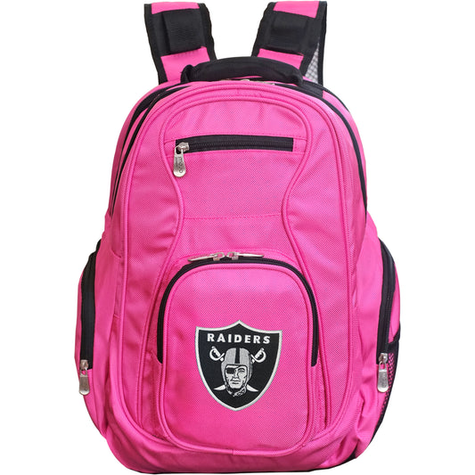 Raiders Backpack | Las Vegas Raiders Premium Laptop Backpack- Pink